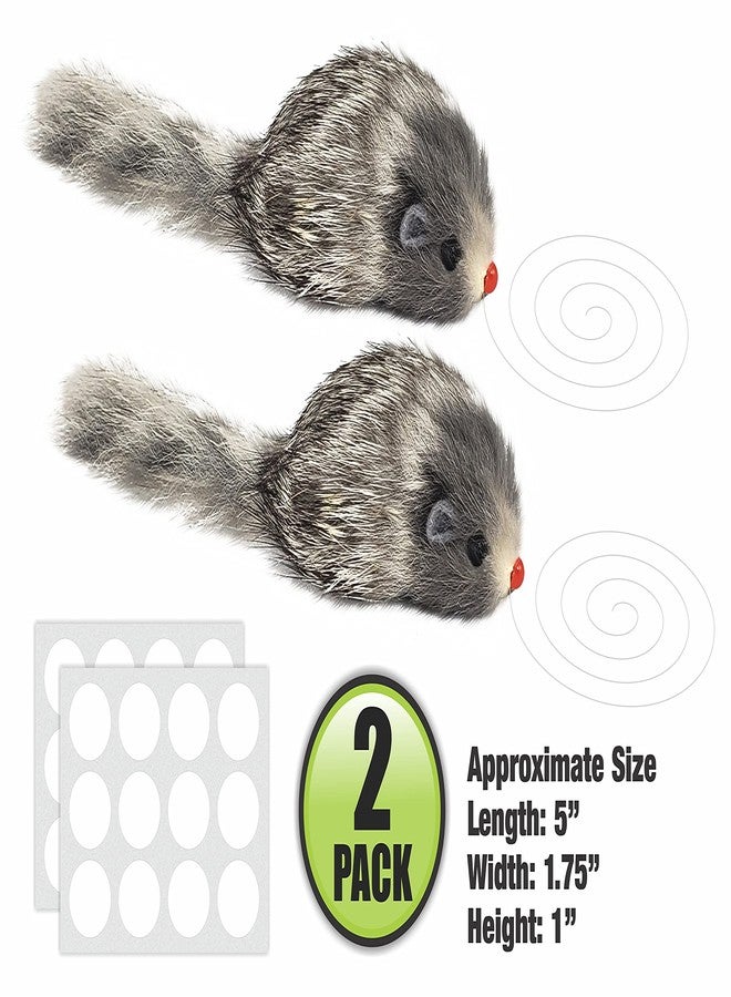 Larkmo Realistic Mouse Prank Toy, Includes 2 Mice for Twice The Fun, Makes A Great Fake Rat Gag Prank for Home, Office and More - Image 2